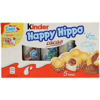 Kinder Happy Hippo Biscuits kaakao 5 kpl. 105 g