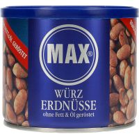 Max Spicy Peanuts paahdettu ilman öljyä 300 g