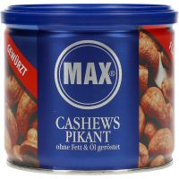 Max Cashews paahdettu ja maustettu 150 g