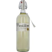 BIRKENHOF tislaamo vanha Williams-Pear hieno puutynnyrikypsytetty alkoholi 1,0l flip-top pullo 40% til.