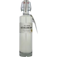 BIRKENHOF tislaamo vanha Williams-Pear hieno puutynnyrikypsytetty alkoholi 0,5l flip-top pullo 40% til.