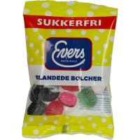 Evers Blandede Bolcher Sugar Free 70g