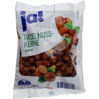 Ja! Kokonaiset hasselpähkinän ytimet 200g