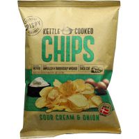 Kettle Chips Smetana ja Sipuli 150g