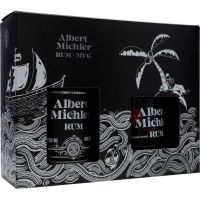 Albert Michler's Jamaican Artisanal Dark Rum 40%  Tin Cup Black