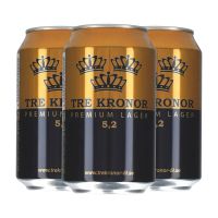 Tre Kronor Premium Lager 5,2% 24 x 330ml - 3 laatikot (Parasta ennen 13.06.2023)