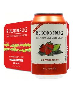Rekorderlig Cider Strawberry Lime Strong 7% 24 x 330ml